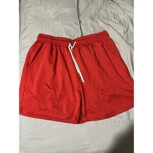 News Mens Size XL Color Red Bottoms With Back Pocket Activewear Shorts